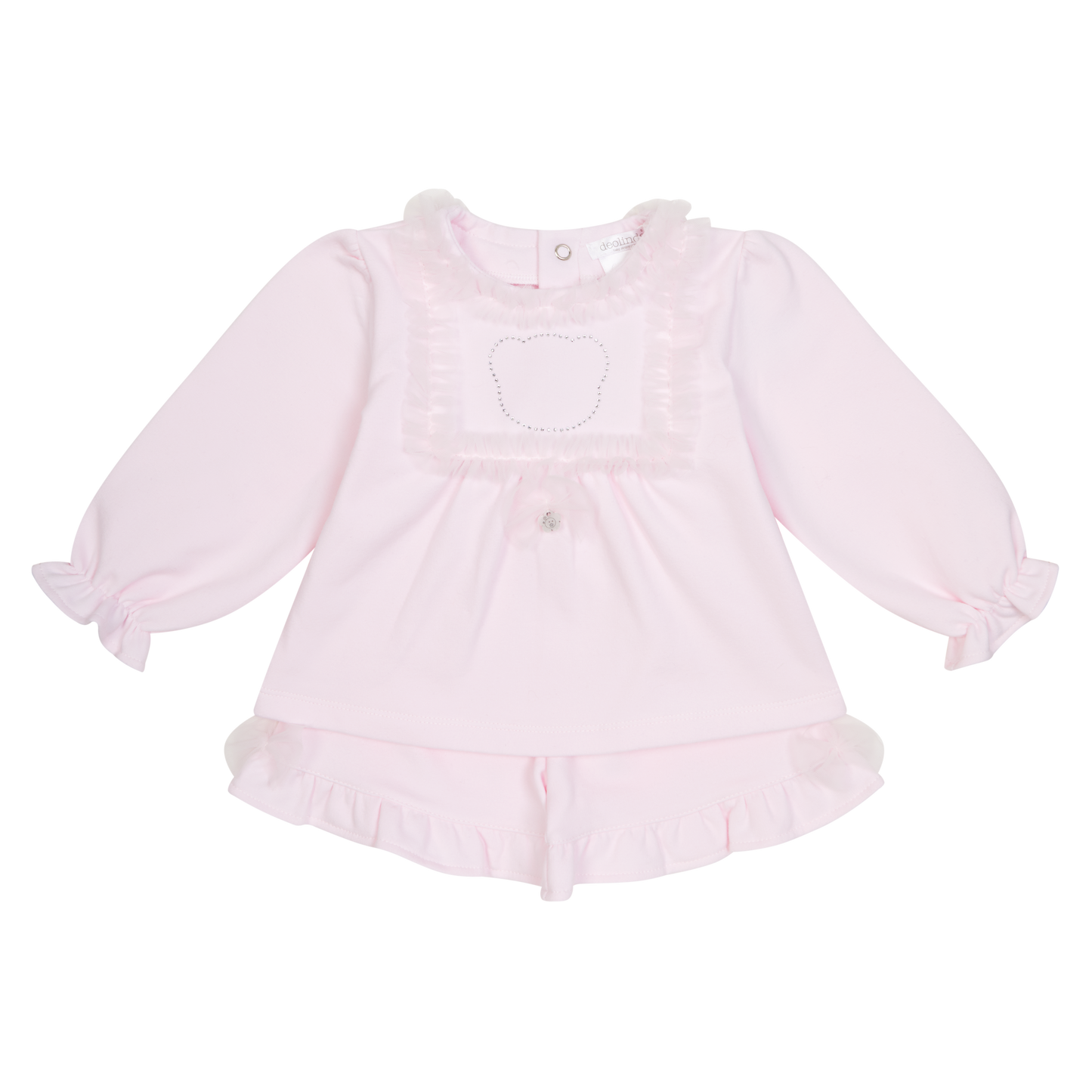 Deolinda Girls Pink Short Set Superstar AW25