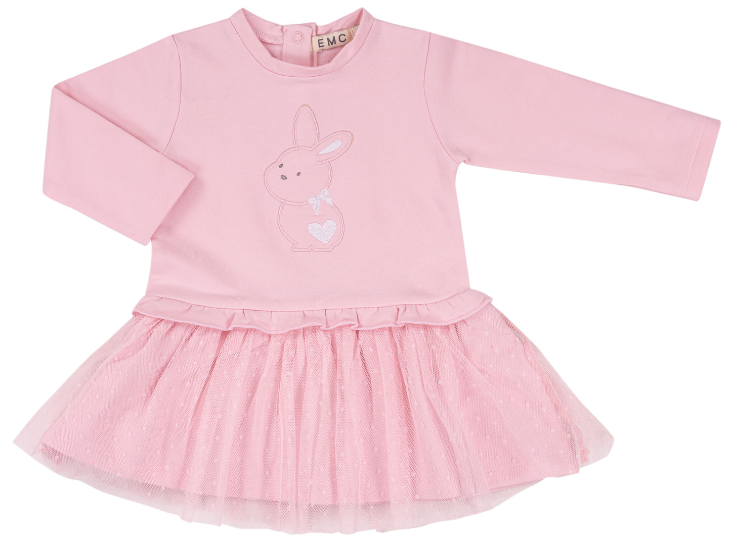 EMC Girls Pink Dress With Tulle AW25