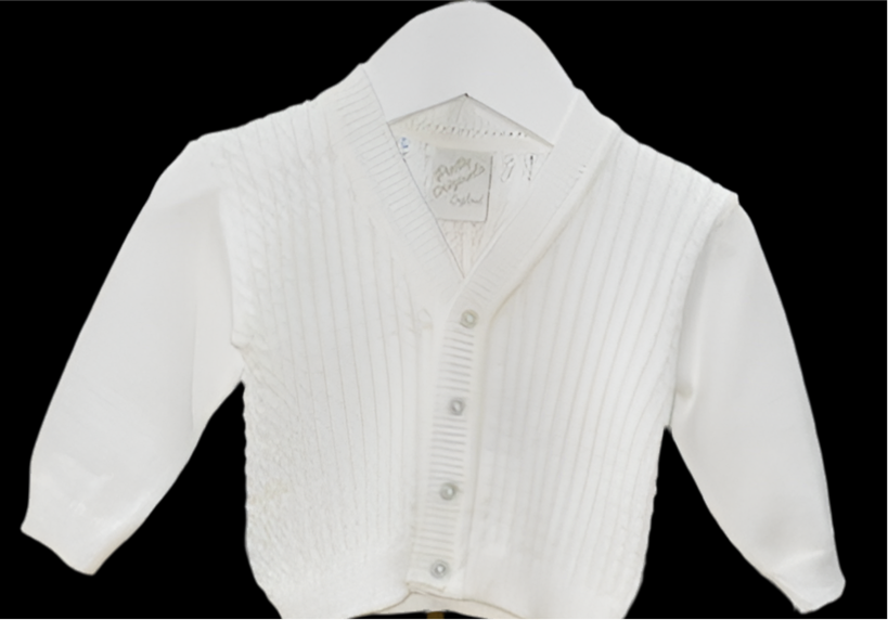 Pretty Originals Boys White Cardigan