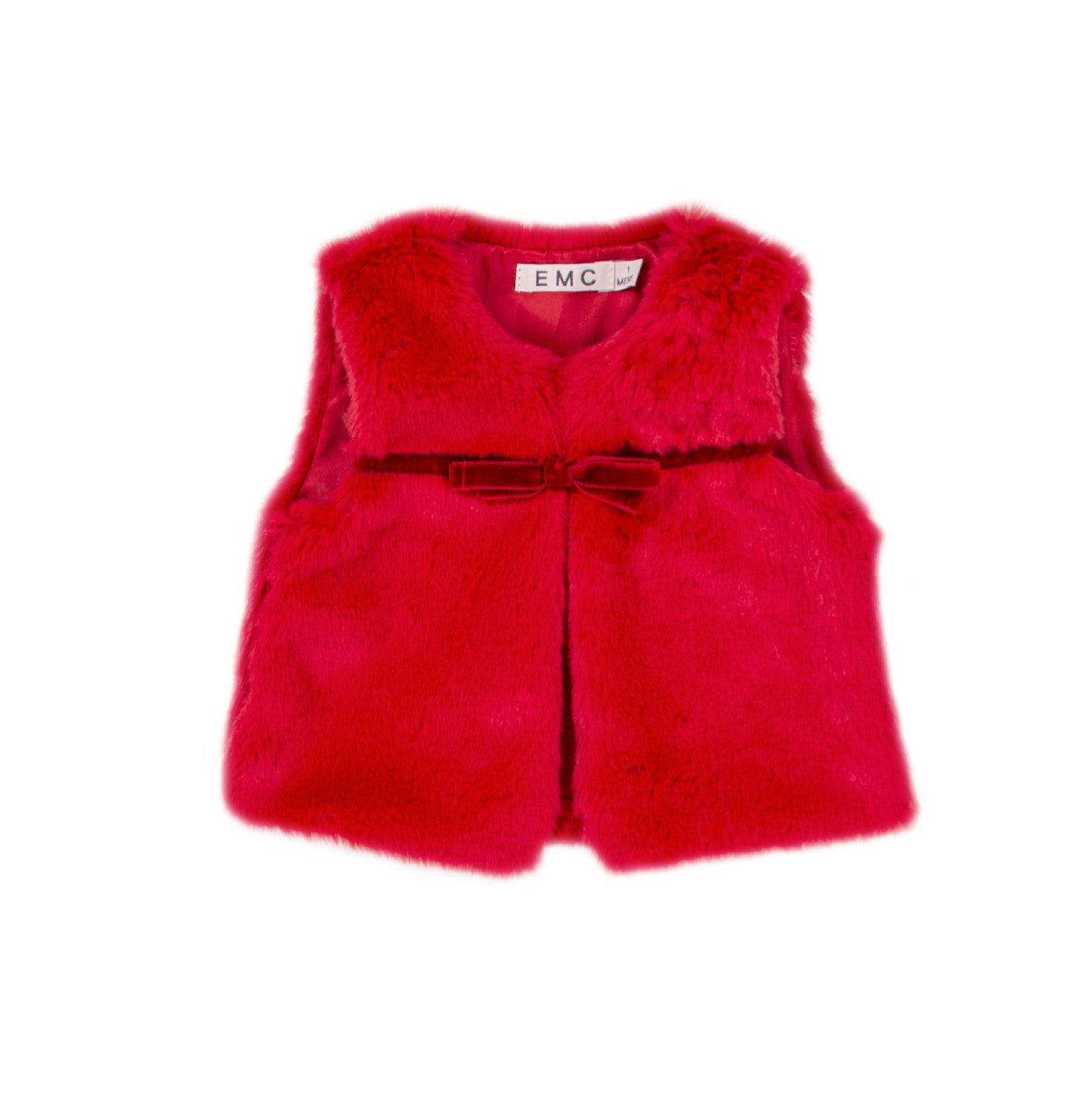 EMC Girls Red Fur Gilet AW