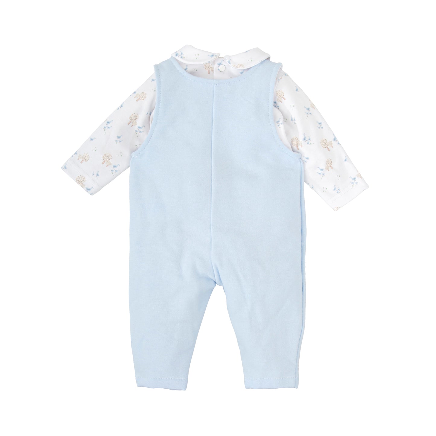 Babidu Boys Blue Dungaree Set With Pocket AW25