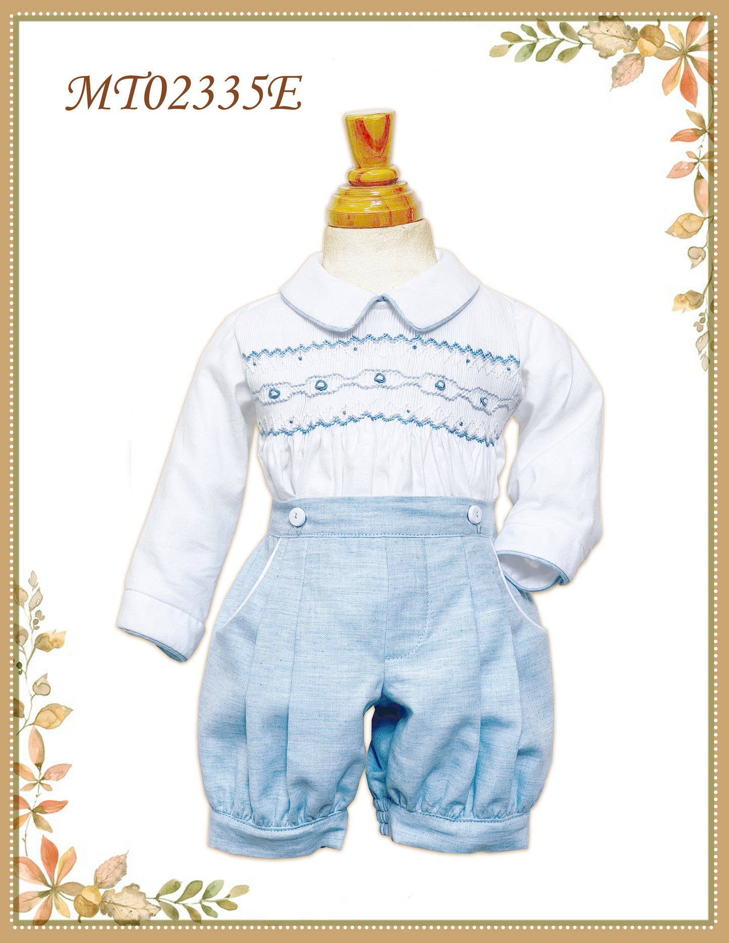 Pretty Originals Boys Smocked 2 Piece