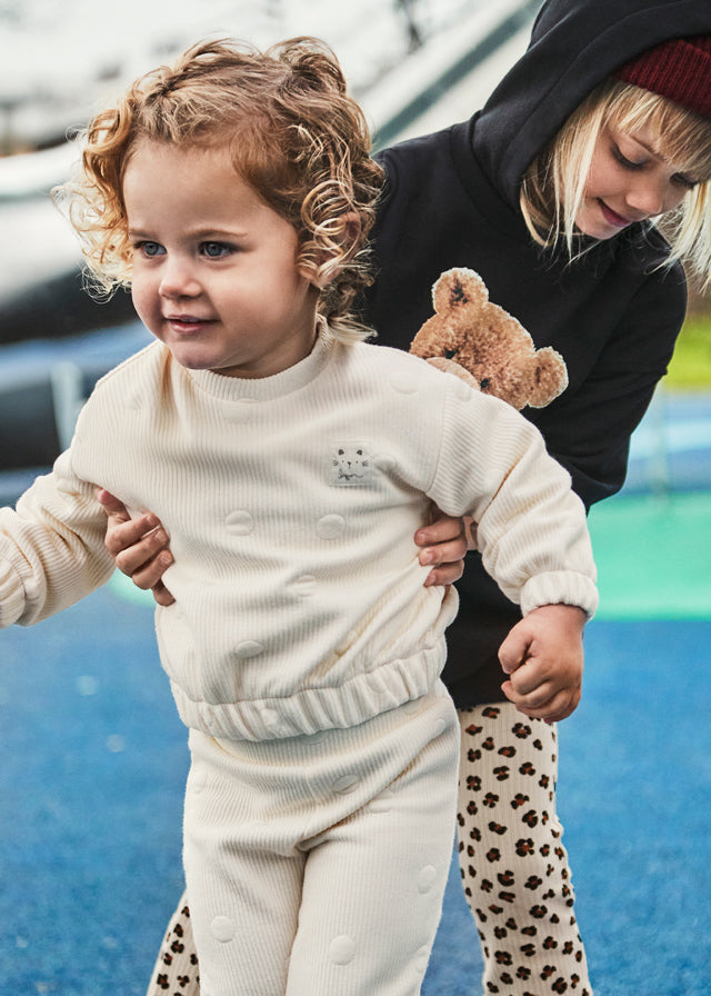 Mayoral Girls 2 Piece Cream Padded Tracksuit AW25