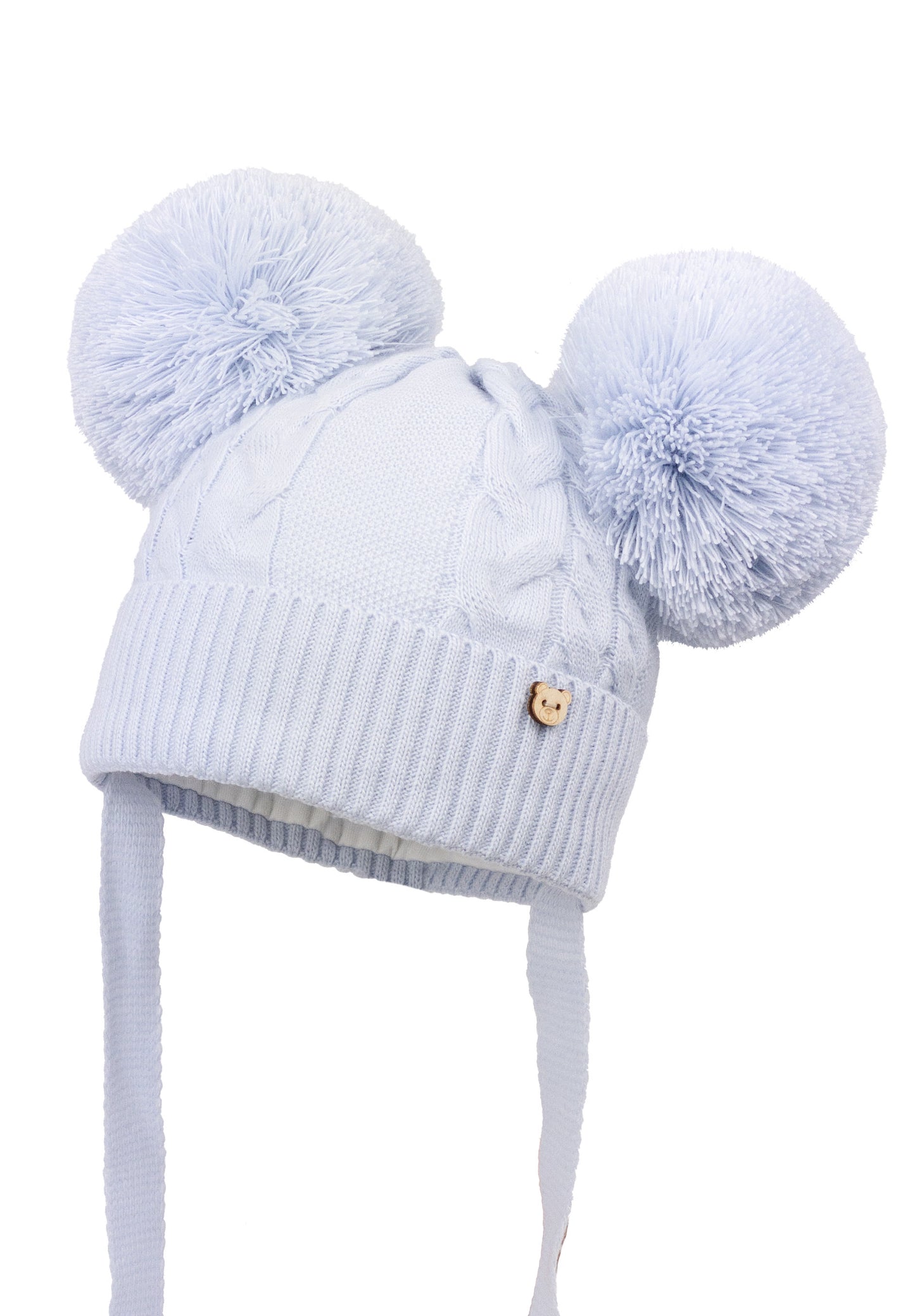 Jamiks Knitted Double Pom Hat (Various Colours) Deirdre