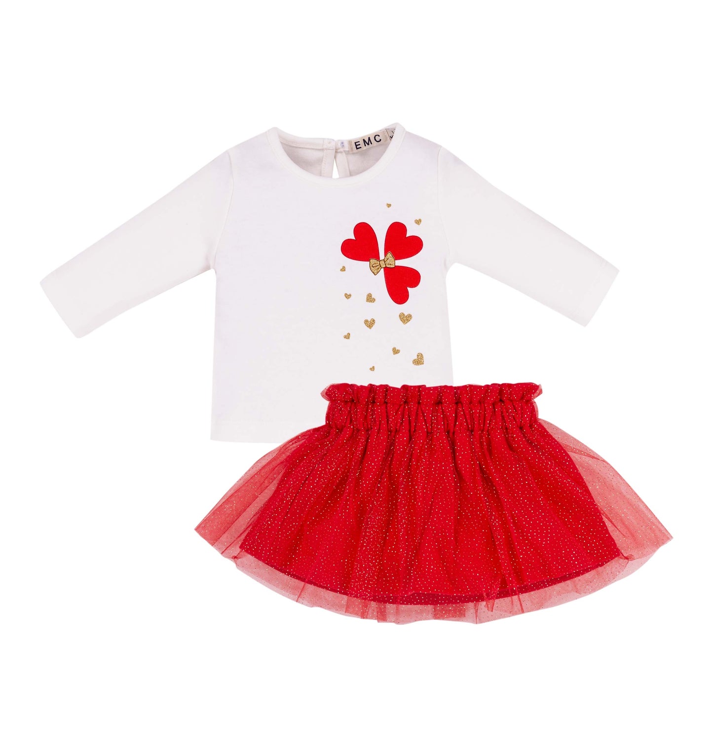 EMC Girls Red Skirt and Jumper Set AW