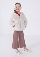 Mayoral Soft Fur Hooded Jacket