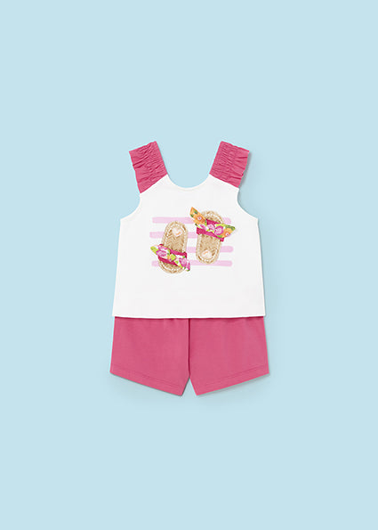 Mayoral Girls Short Aplique Set
