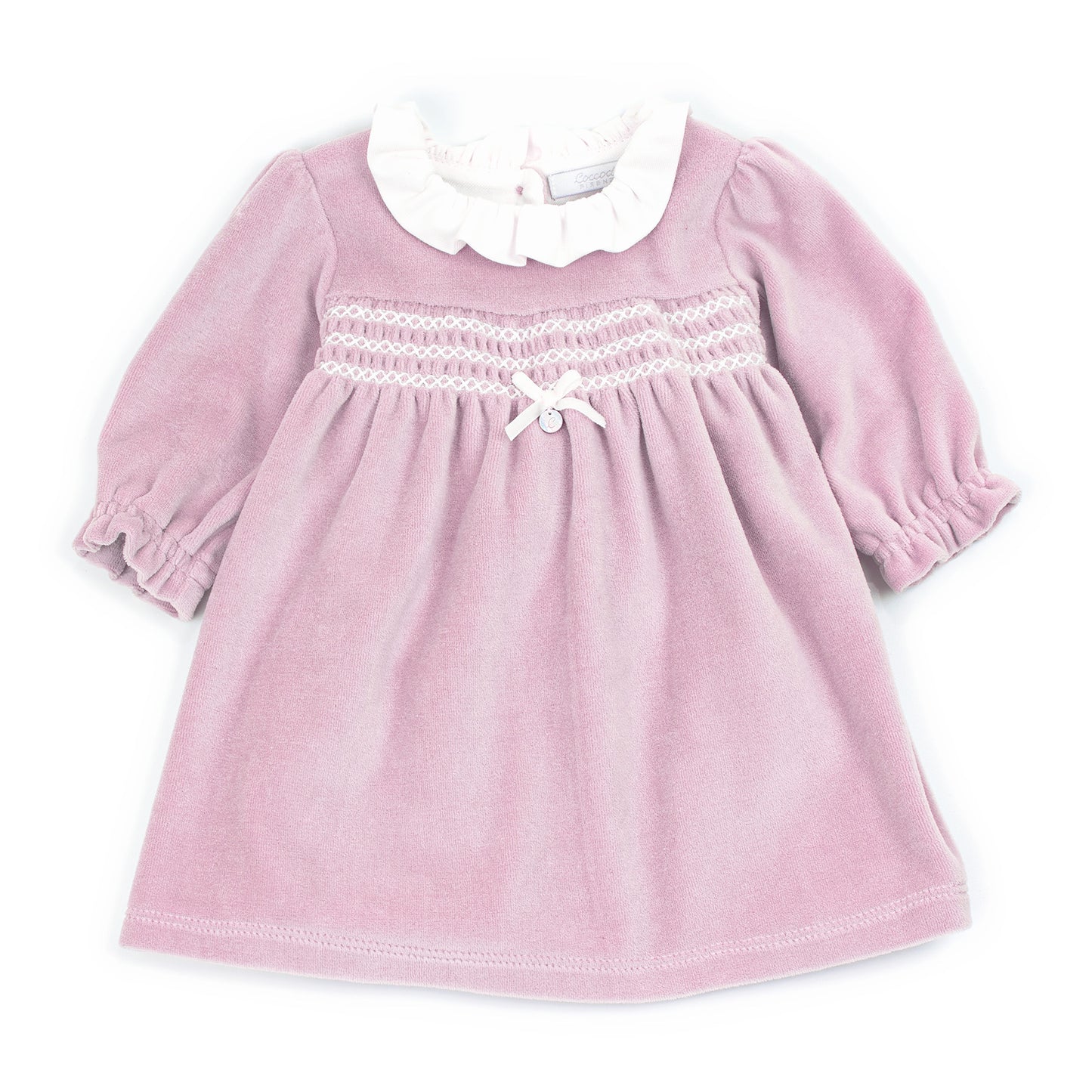 Coccodé Girls Velour Smock Pink Dress AW