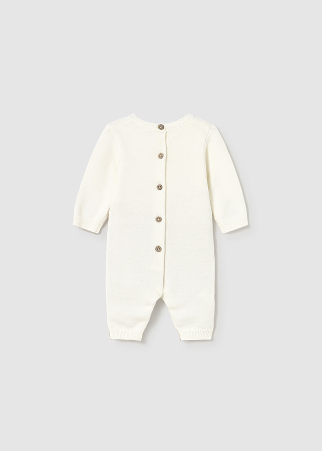 Mayoral Boys Knitted All in One Cream/Beige AW25