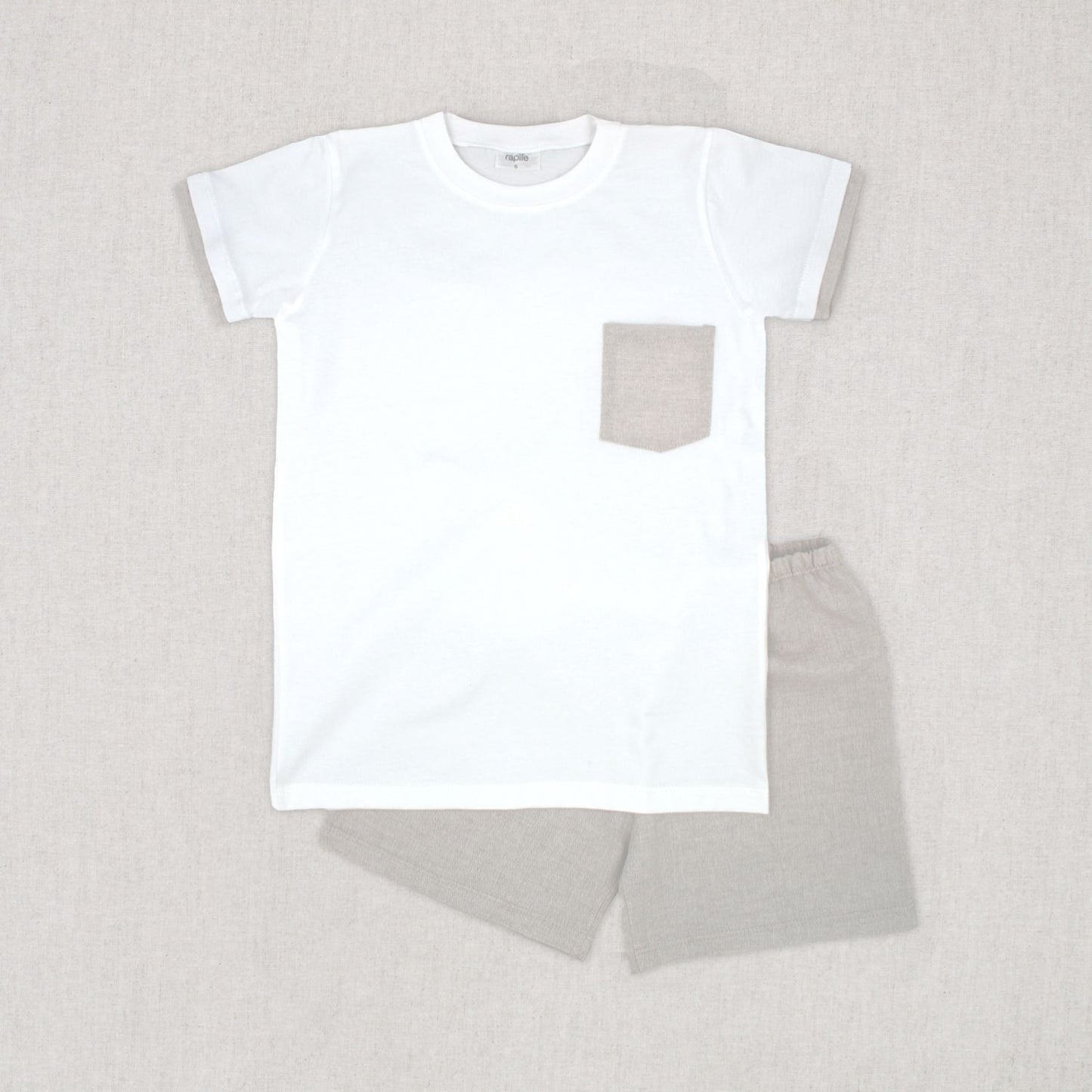 Rapife Ceremony Boys Beige Linen Short Set SS25