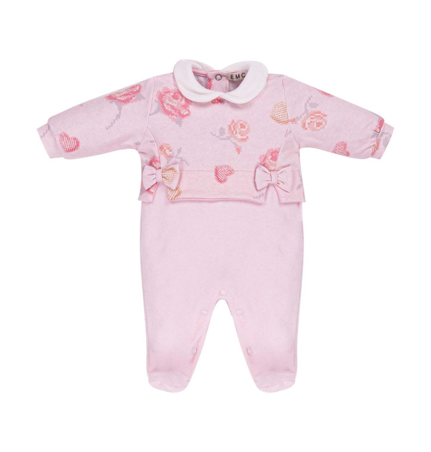 EMC Girls Velour Baby Grow AW