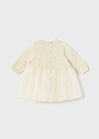 Mayoral Pleated Knit Tulle Dress AW