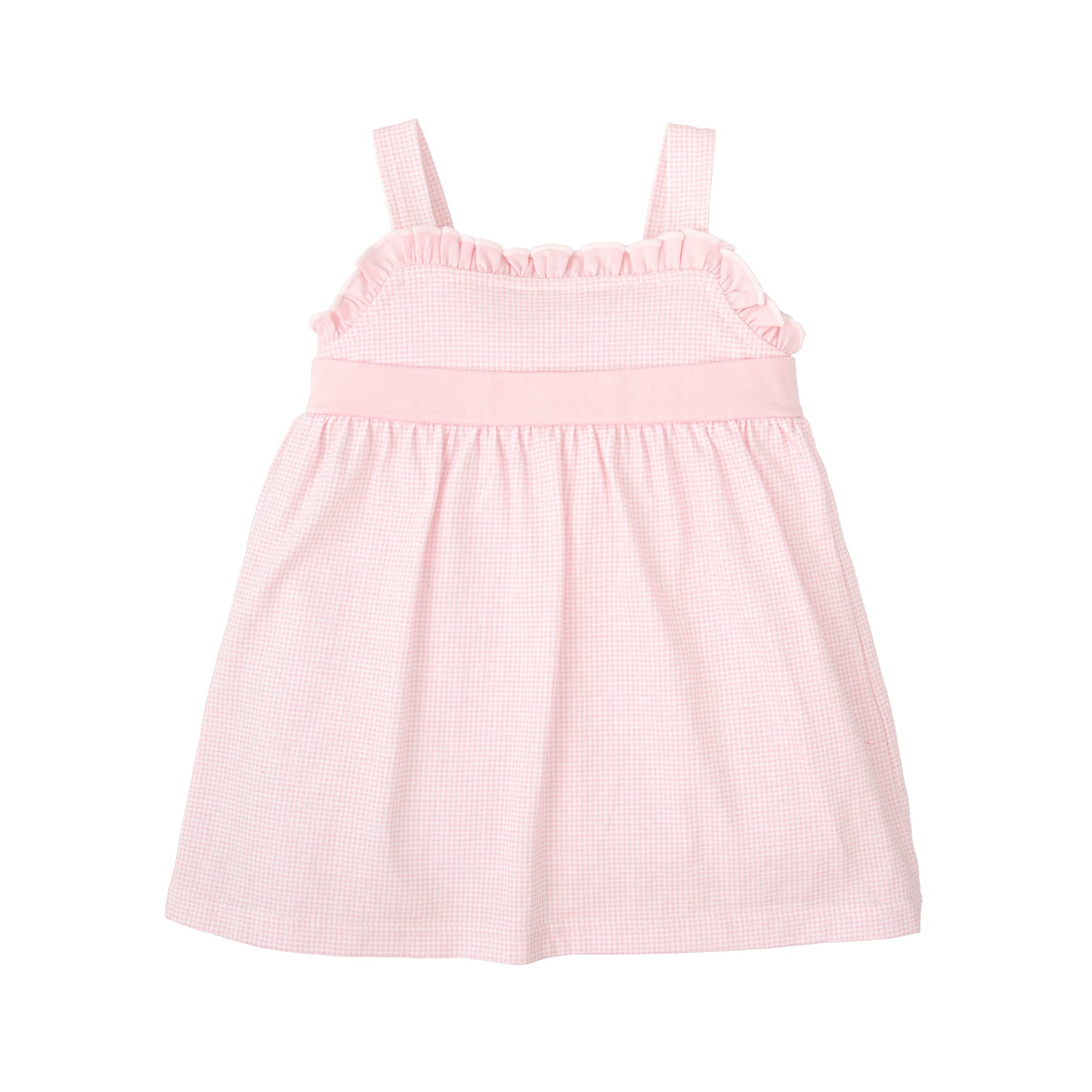 Babidu Girls Pink Gingham Dress SS25