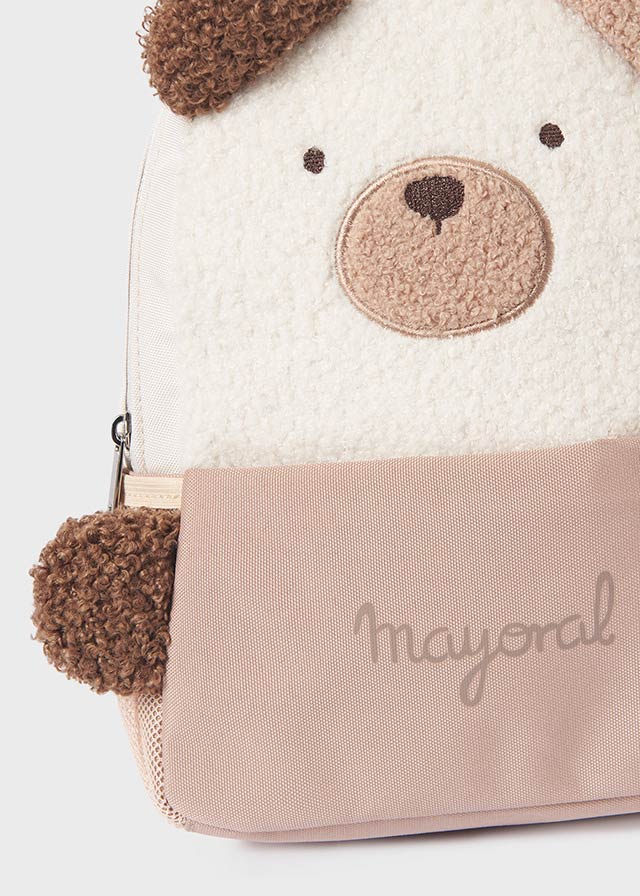 Mayoral Cream/Brown Teddy Bear Backpack AW25