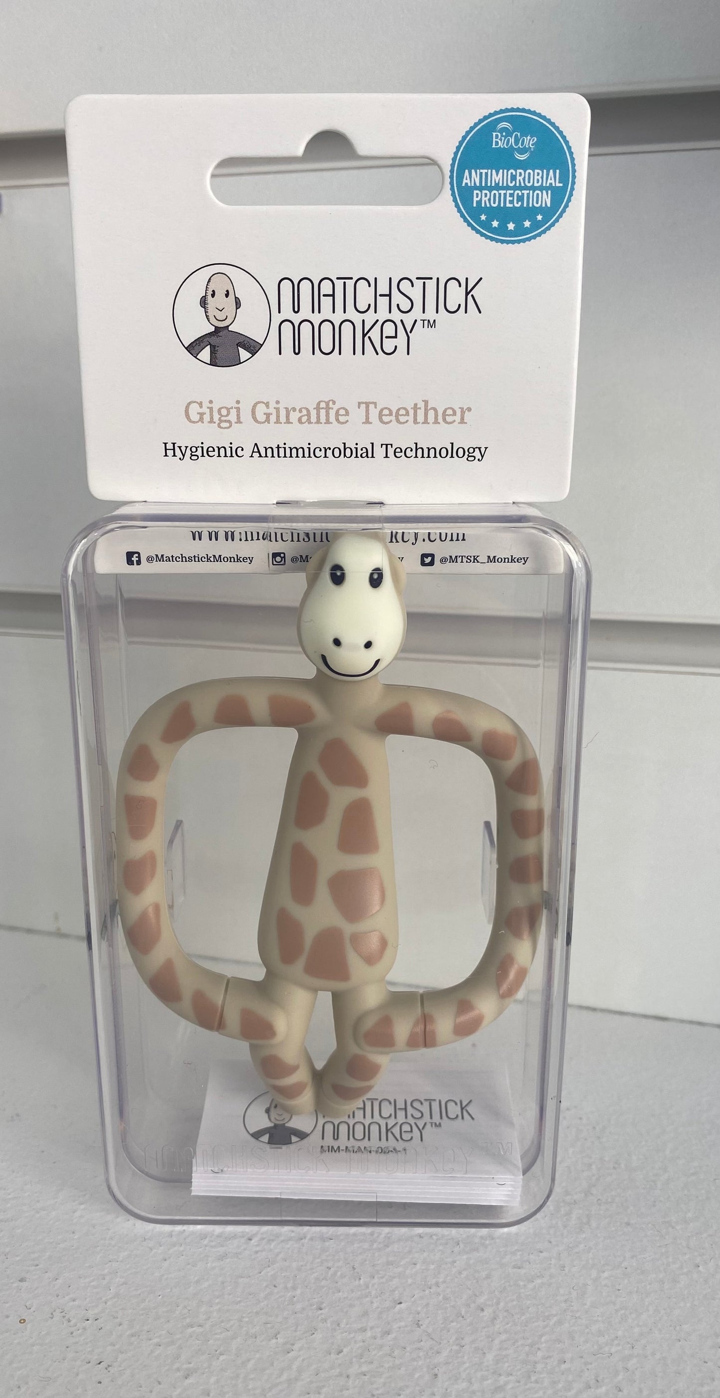 Matchstick Monkey Giraffe Teether