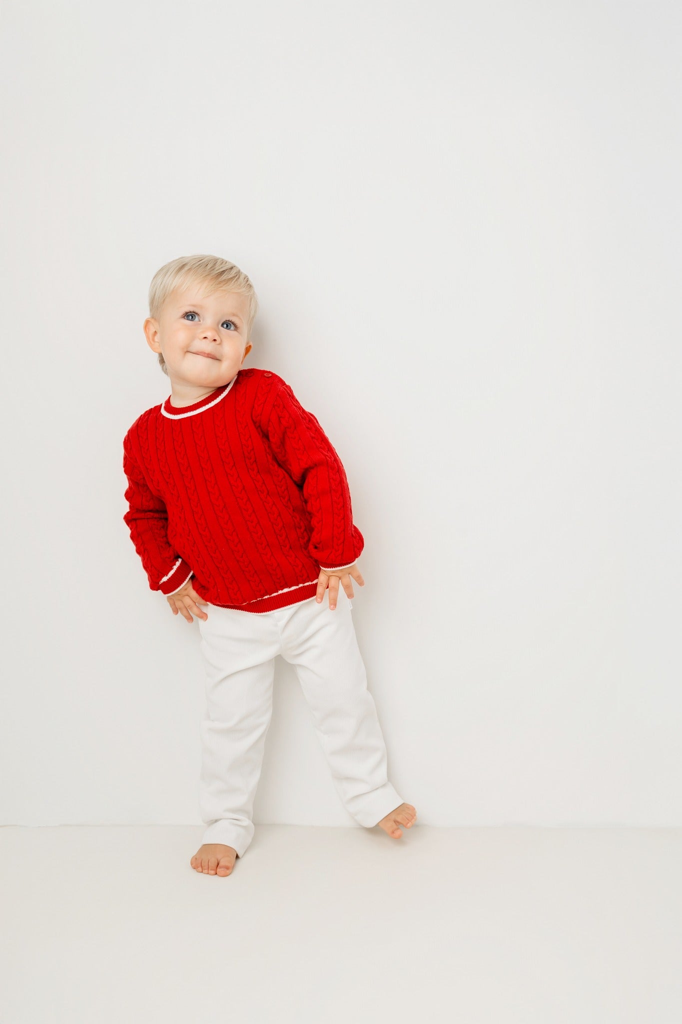 Pastels & Co Boys Cable Knit Jumper Alfredo AW25