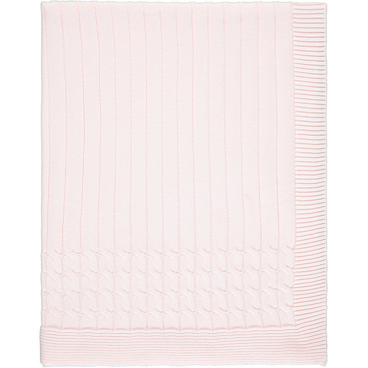 Emile Et Rose Baby Blankets White Pink or Blue