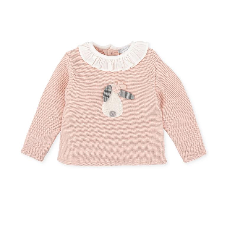 Tutto Piccolo Girls Peach / Pink Jumper AW