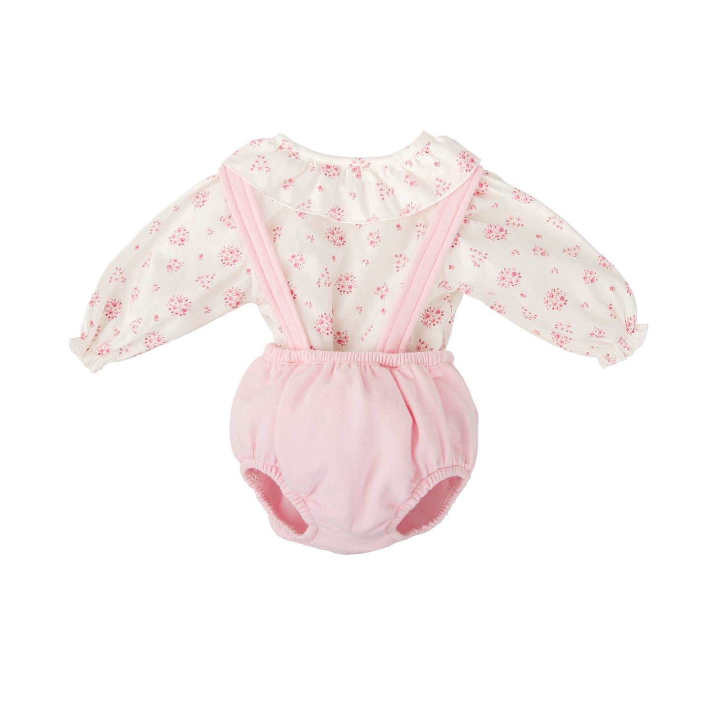 Babidu Girls Flower Jam Pant Set With Braces AW25