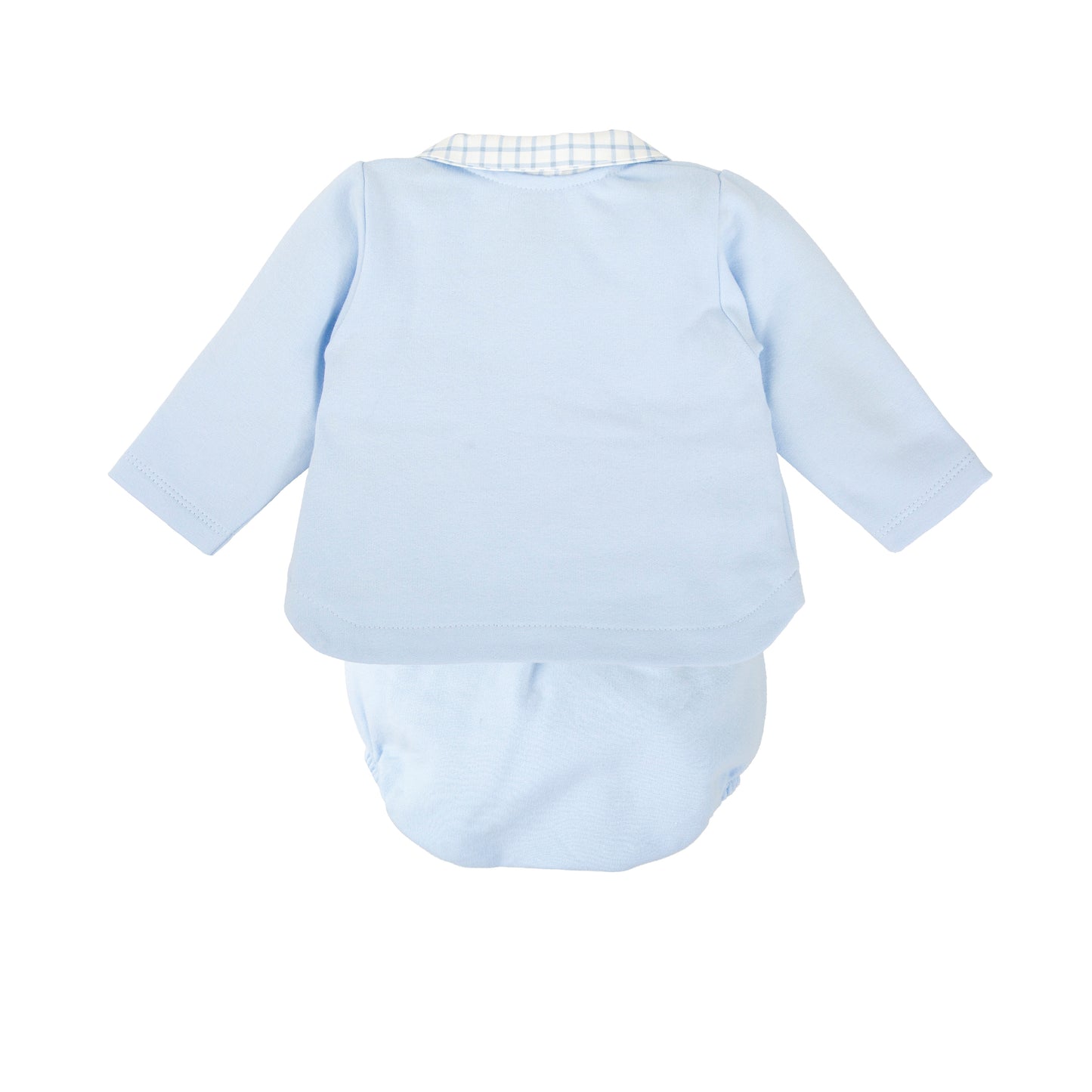 Babidu Boys Blue Jam Pant Set Checked AW25