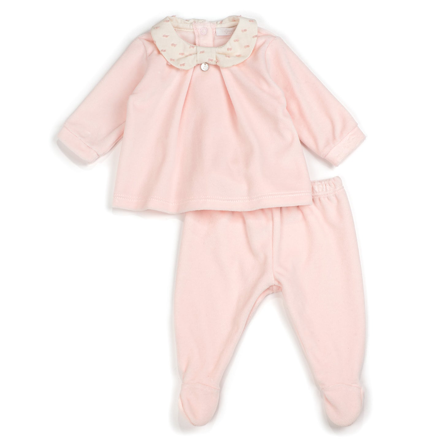 Coccodé Girls Pink Velour 2 Piece Set AW