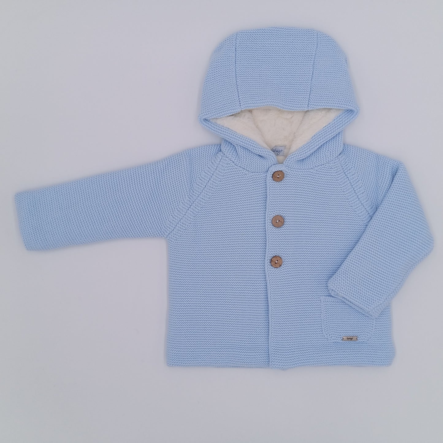 Rahigo Boys Blue Knitted Hooded Jacket AW25