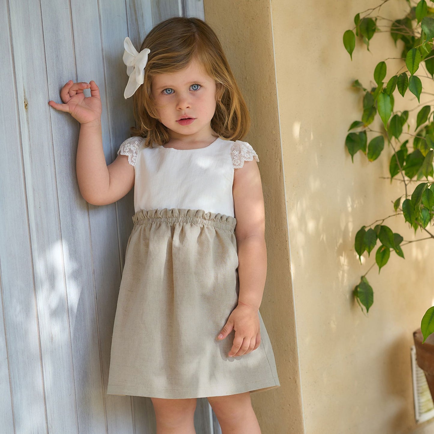 Rapife Ceremony Girls Beige Dress SS25