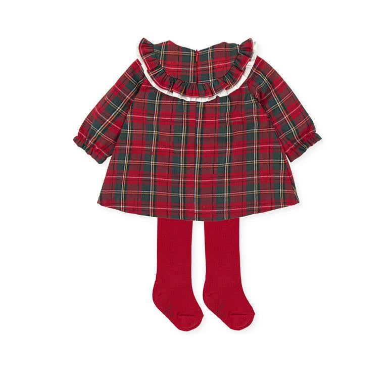 Tutto Piccolo Girls Red Tartan Dress AW