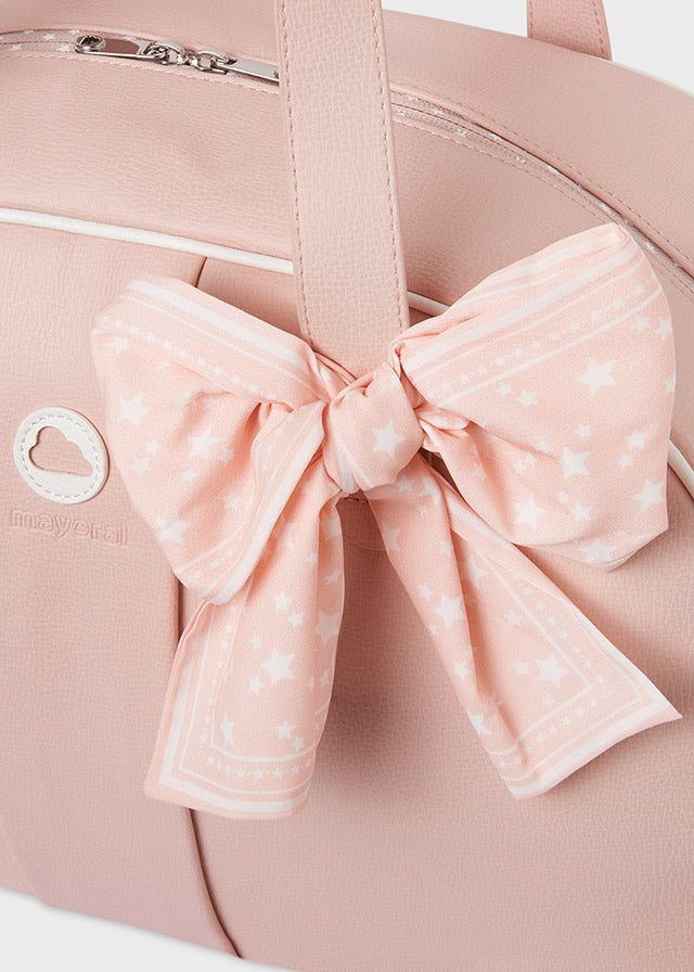Mayoral Pink Bow Changing Bag AW25