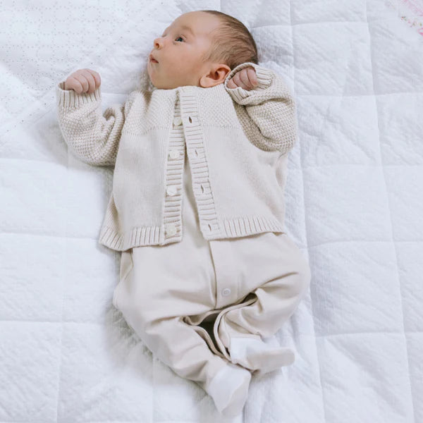 Emile Et Rose Cardigan Cypress In Stone AW25