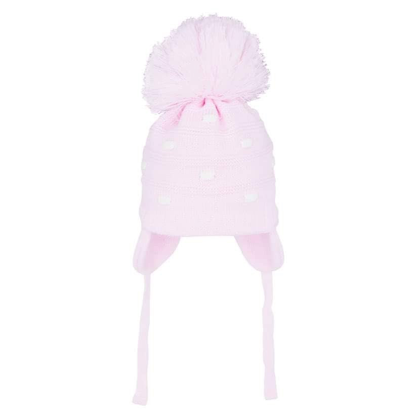 P&Co Girls Pink Pom Hat Kylo