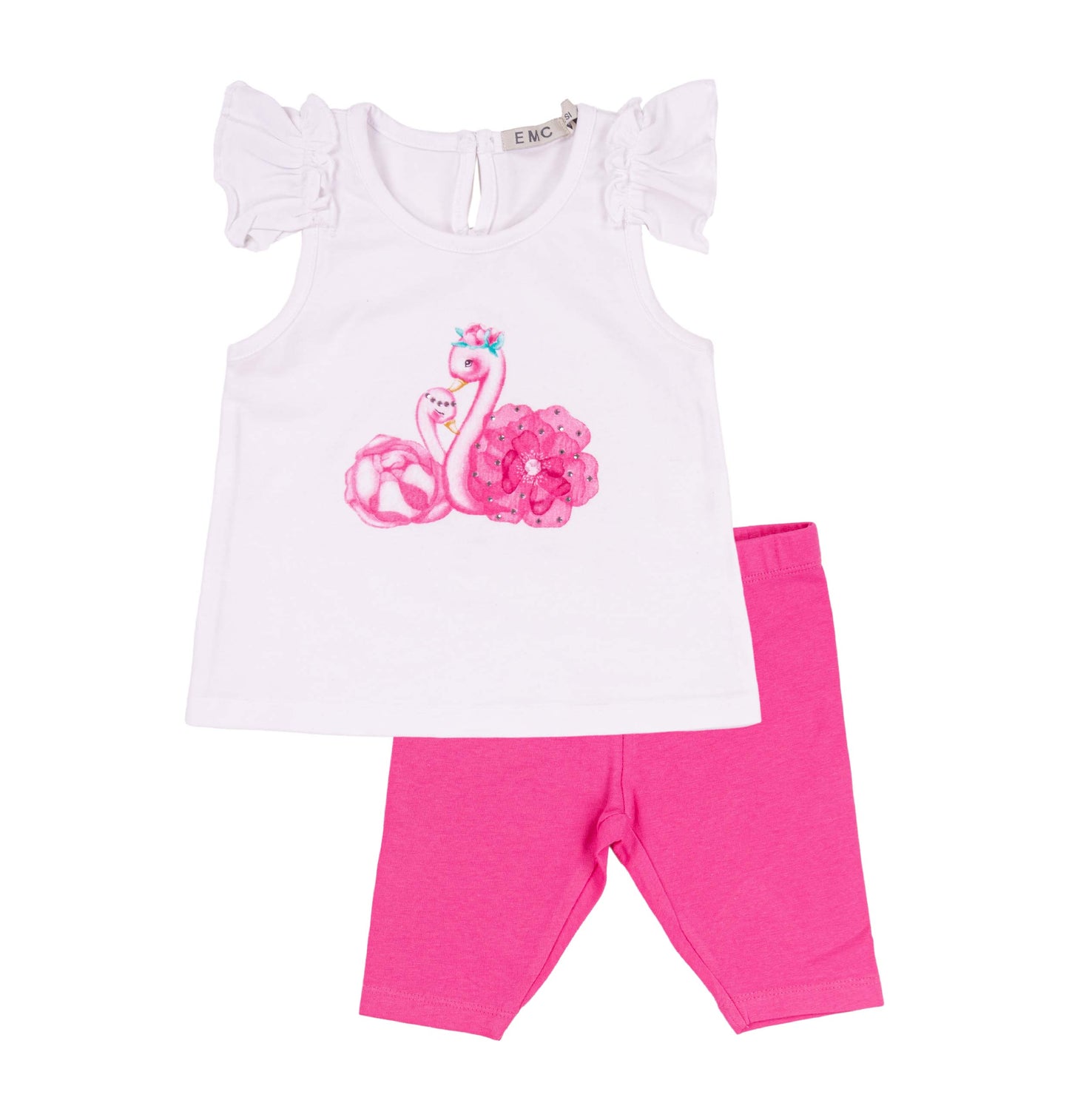 EMC Girls Fuchsia 3/4 Legging Set SS25
