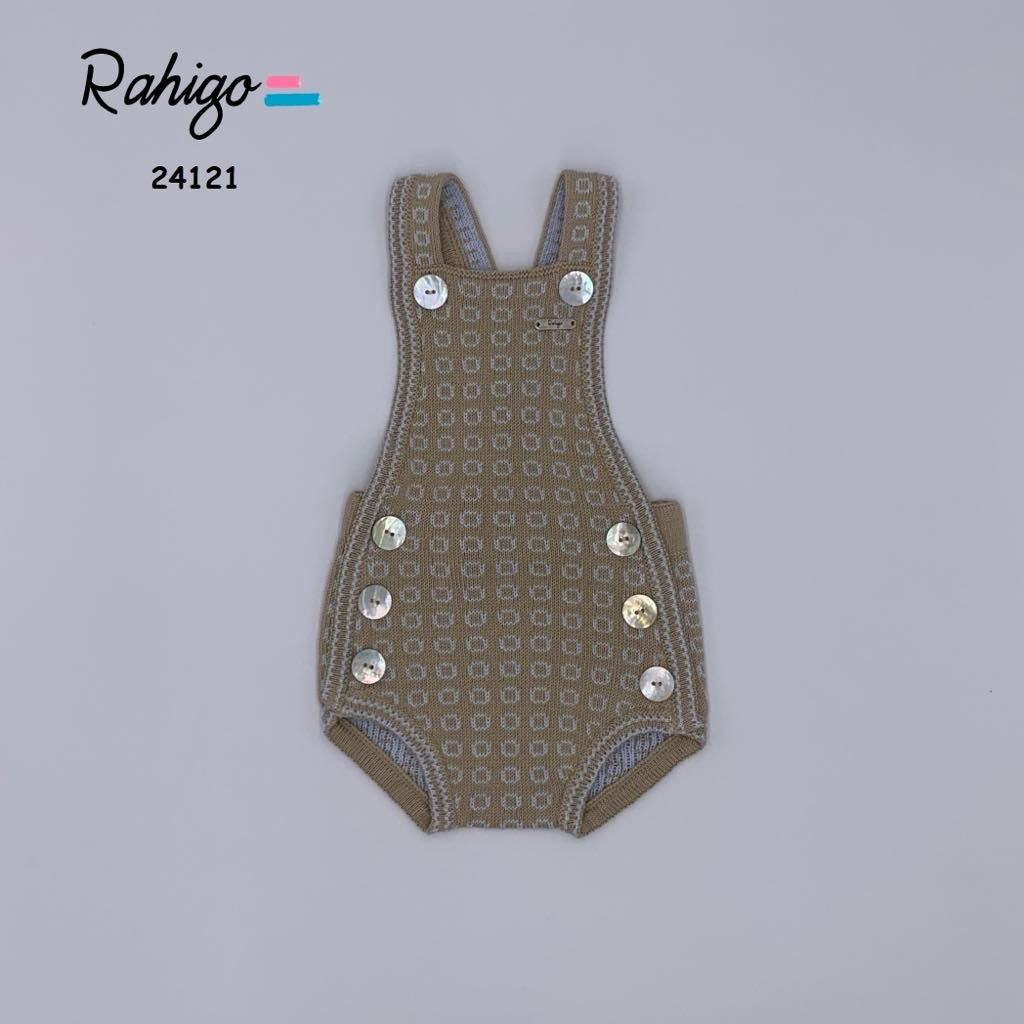 Rahigo Boys Camel Knitted Romper SS24