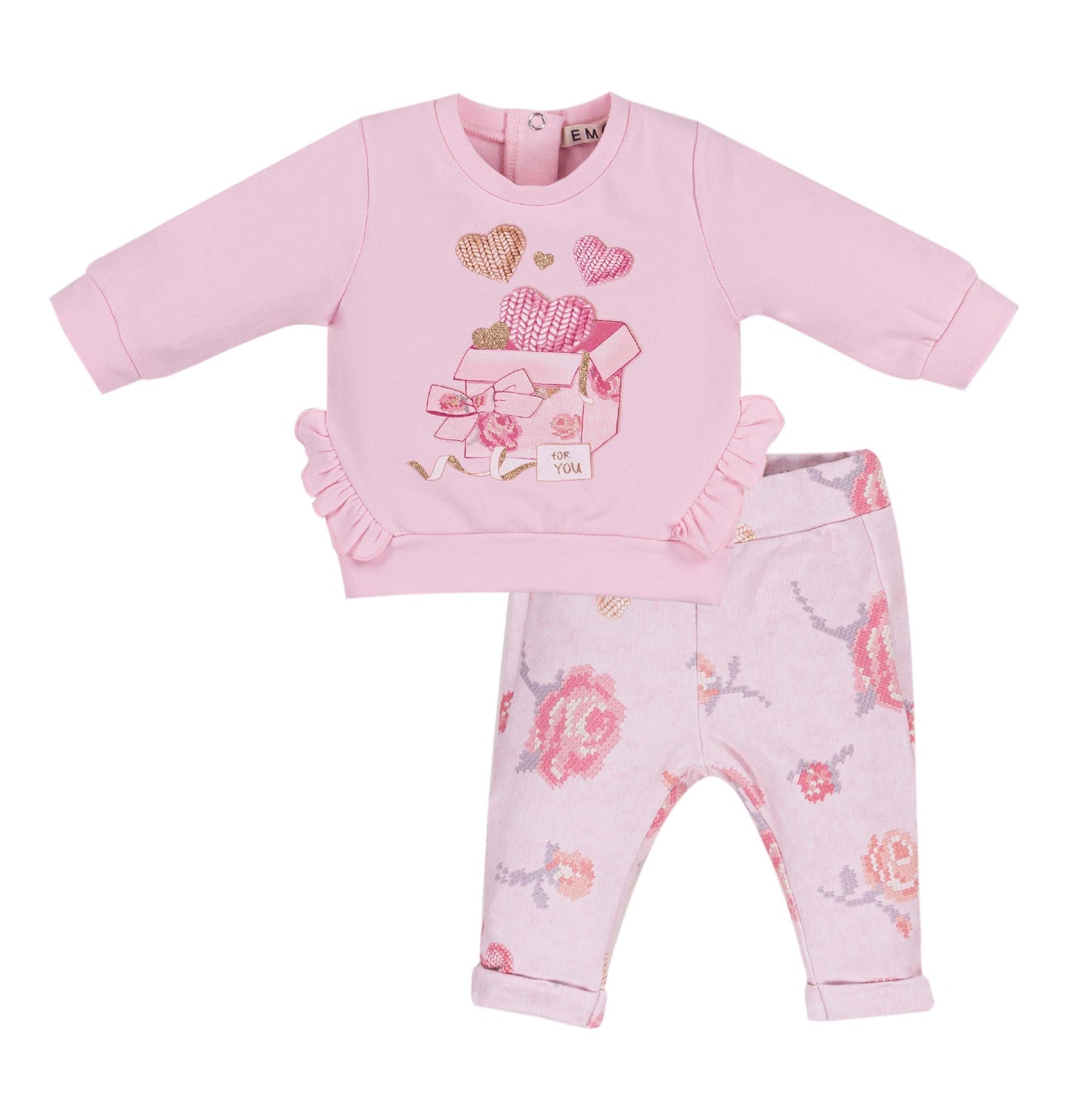 EMC Girls Flower Legging Set AW