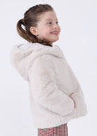 Mayoral Soft Fur Hooded Jacket