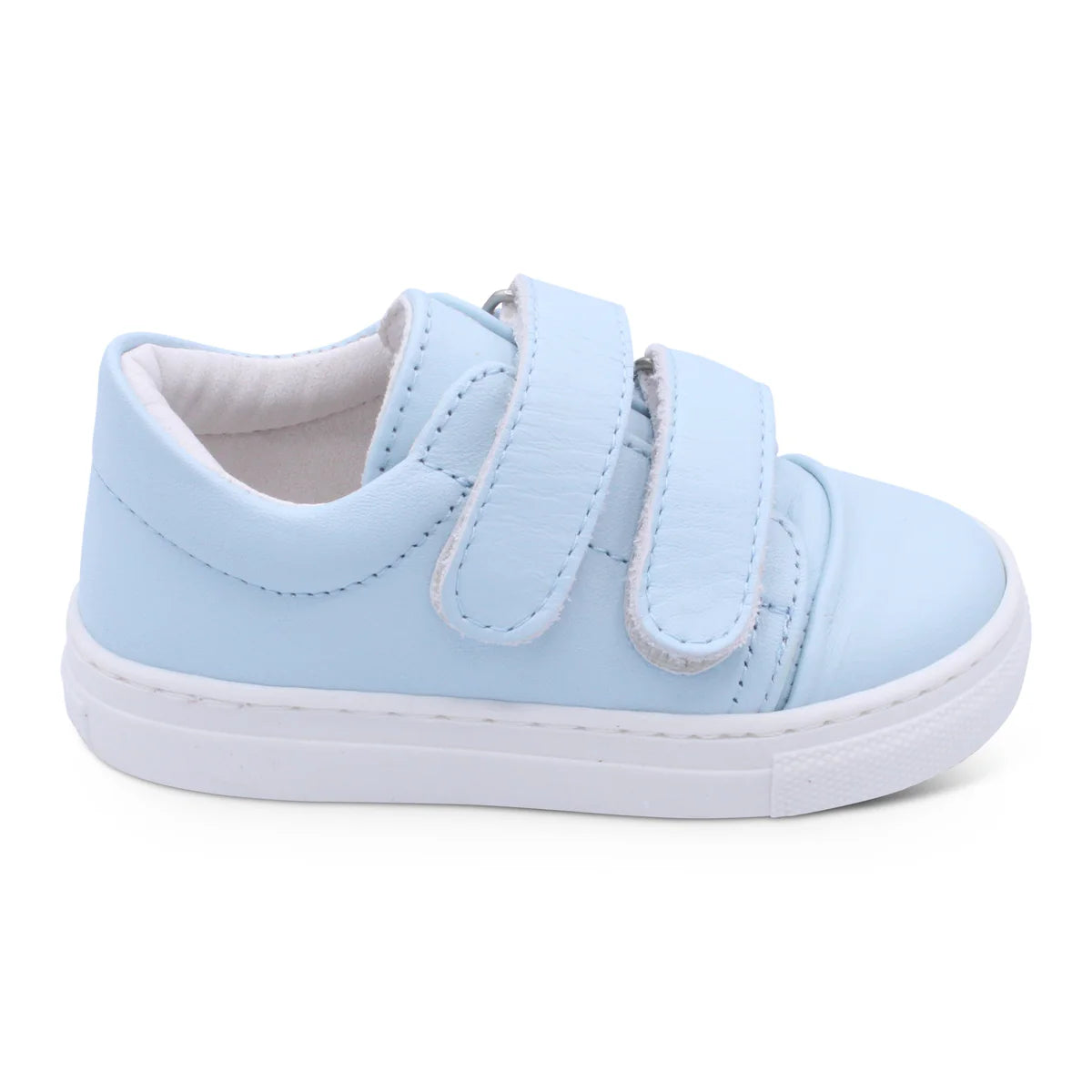 Borboleta Boys Blue Leather Velcro Trainers Rodrigo