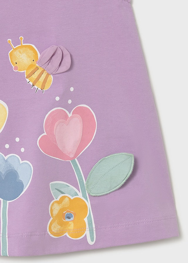 Mayoral Girls Lilac Summer Dress SS26