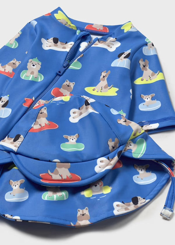 Mayoral Boys Bathing Suit & Hat SS25