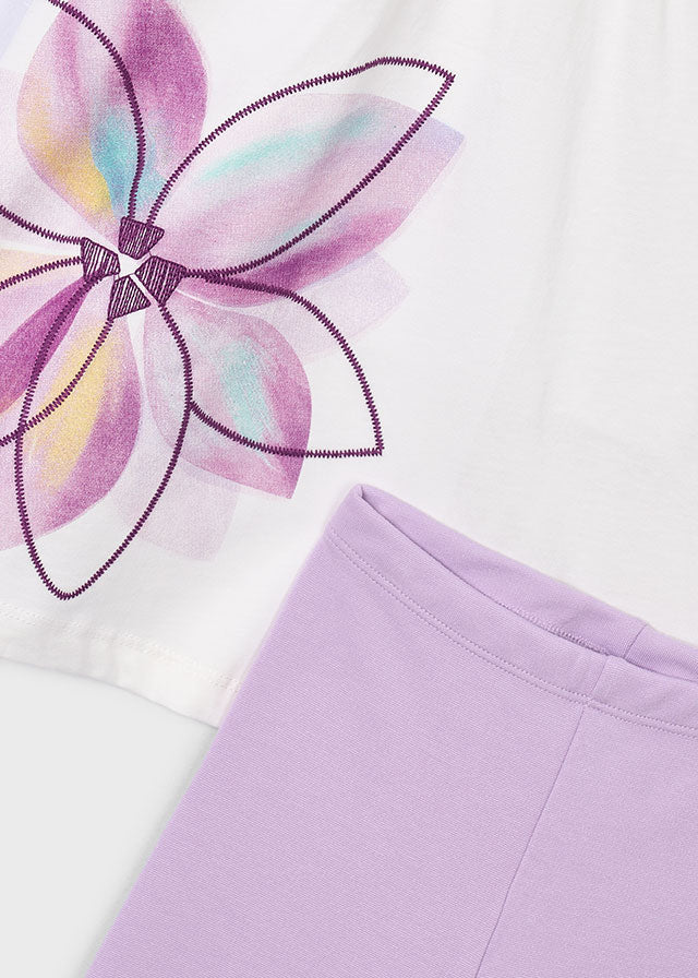 Mayoral Girls Lilac Legging Set SS26