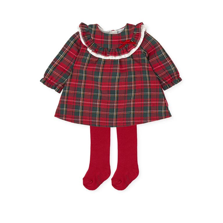 Tutto Piccolo Girls Red Tartan Dress AW