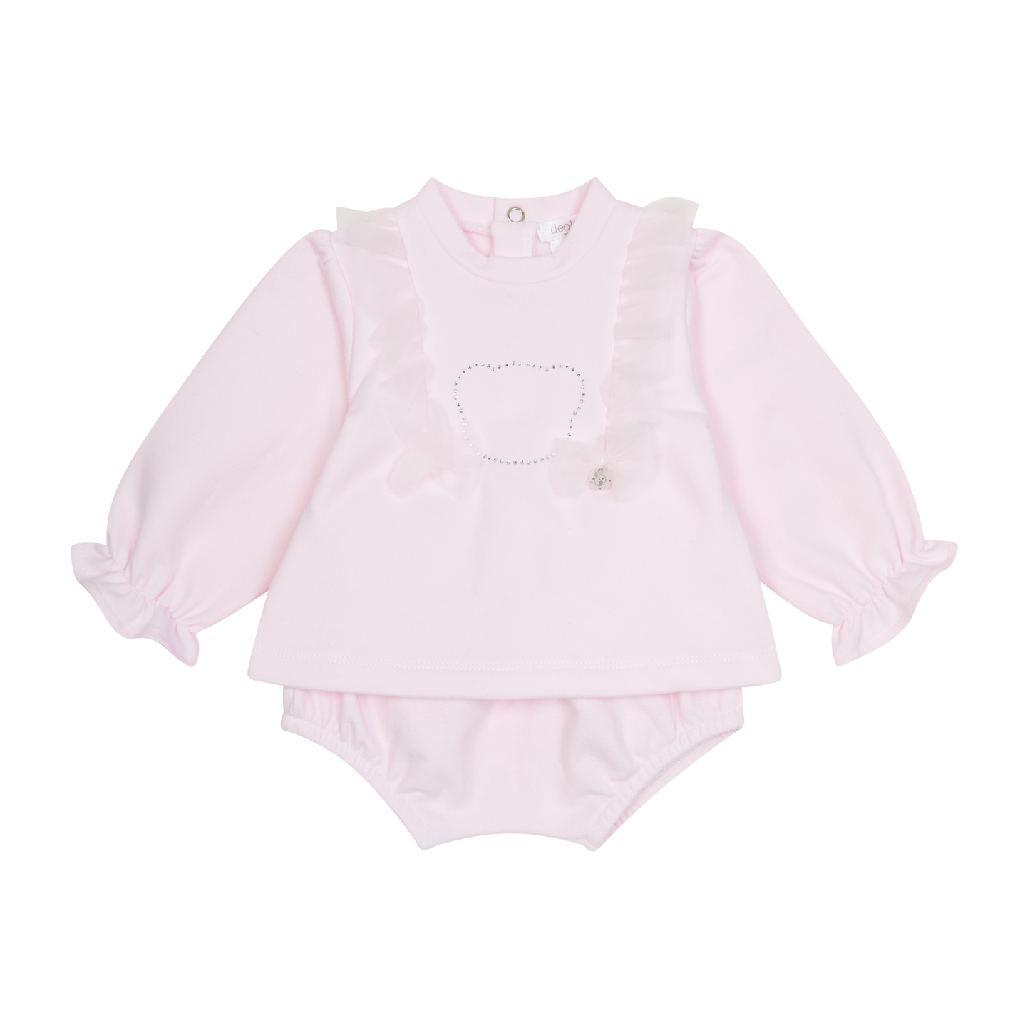 Deolinda Girls Pink Jam Pant And Jumper Set Superstar AW25