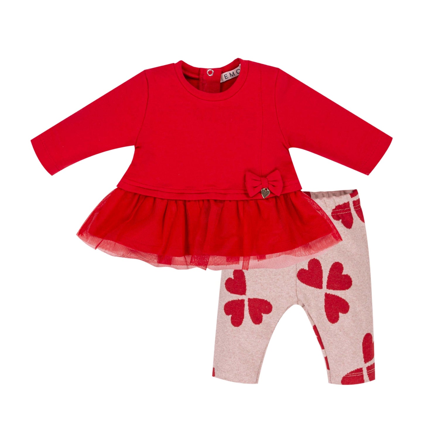EMC Girls Red Heart Legging Set AW