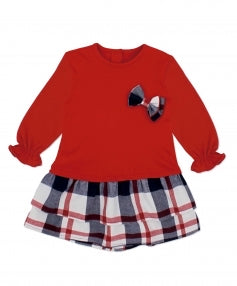 Rapife Girls Red Check Dress AW