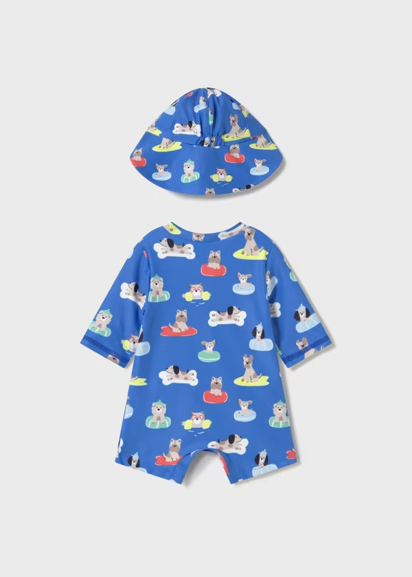Mayoral Boys Bathing Suit & Hat SS25