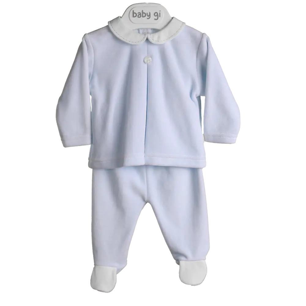 Baby Gi Boys Blue Cotton 2 Piece Set