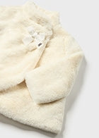 Mayoral Girls Cream Fur Coat