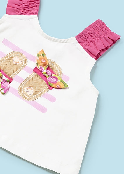Mayoral Girls Short Aplique Set