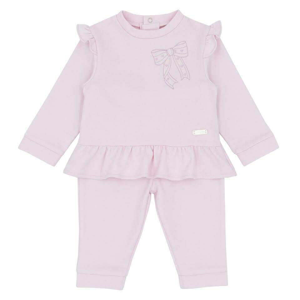 Amore Girls Pink Bow 2 Piece Set AW25
