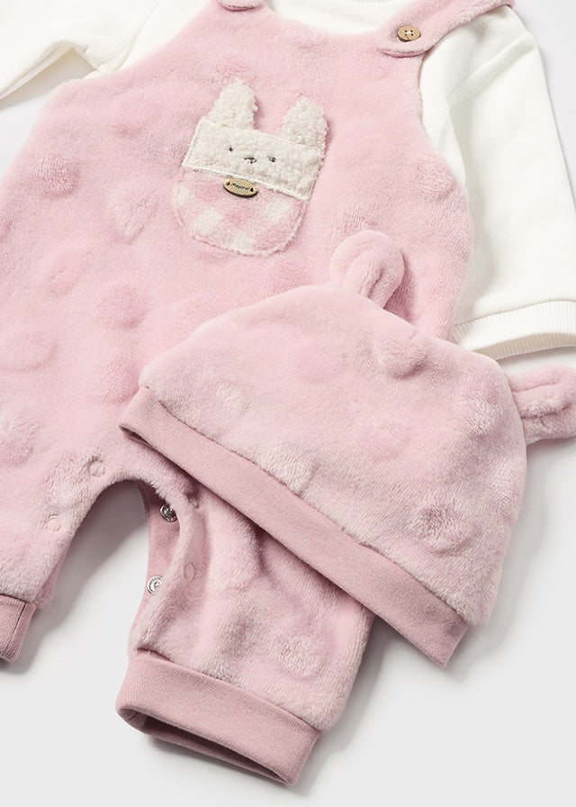 Mayoral Mock Dungaree with Hat AW24