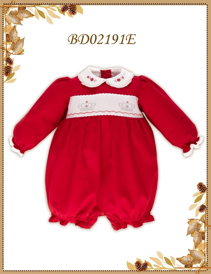 Pretty Originals Girls Red Romper AW